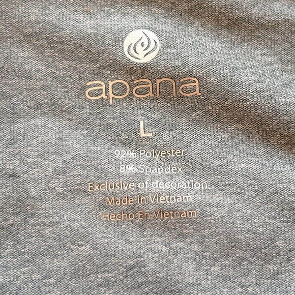 Apana Gray Running Jacket with Thumbholes and pockets size L - Picture 3 of 3